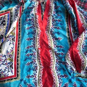 Johnny Was XL silk top